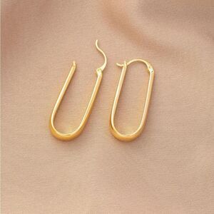 Gold Hoop Earrings Q308